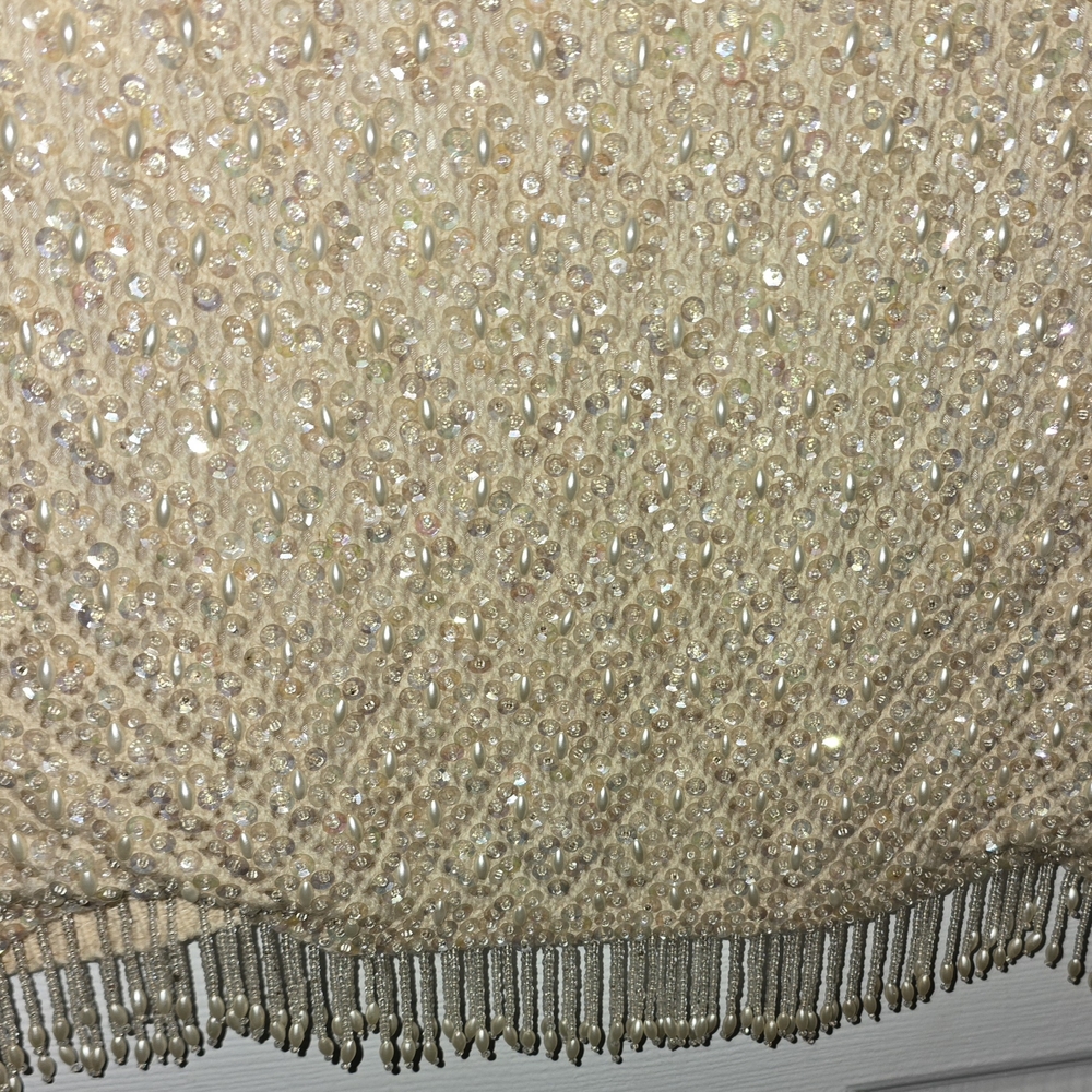 Vintage Beaded Sleeveless Top 100% Lambswool - Picture 2 of 3